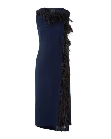 Akris Asymmetric Double-Face Wool Midi Dress | Thumbnail 1