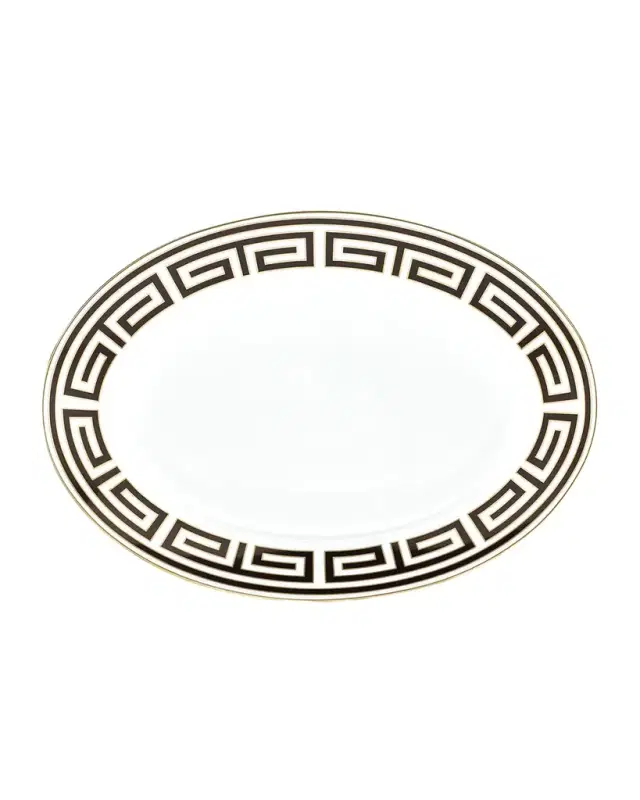 Ginori 1735 Labirinto Ebano Oval Flat Platter