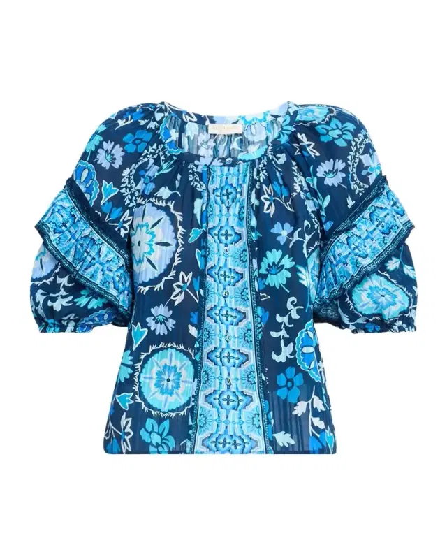 Rebeca Scoop-Neck Blouse