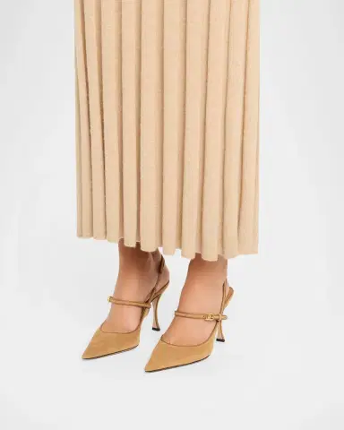 Dolce & Gabbana DG Suede Mary Jane Slingback Pumps | Thumbnail 2 Dolce & Gabbana DG Suede Mary Jane Slingback Pumps | Thumbnail 2