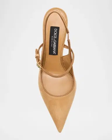 Dolce & Gabbana DG Suede Mary Jane Slingback Pumps | Thumbnail 6 Dolce & Gabbana DG Suede Mary Jane Slingback Pumps | Thumbnail 6