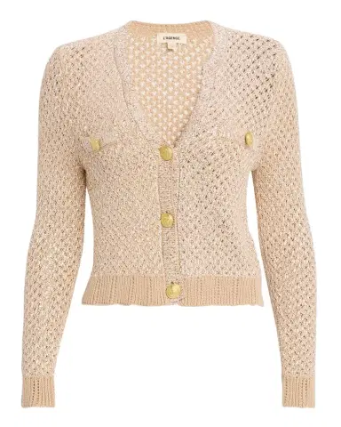 L'Agence Blanca Sequined Knit Cardigan | Thumbnail 1 L'Agence Blanca Sequined Knit Cardigan | Thumbnail 1