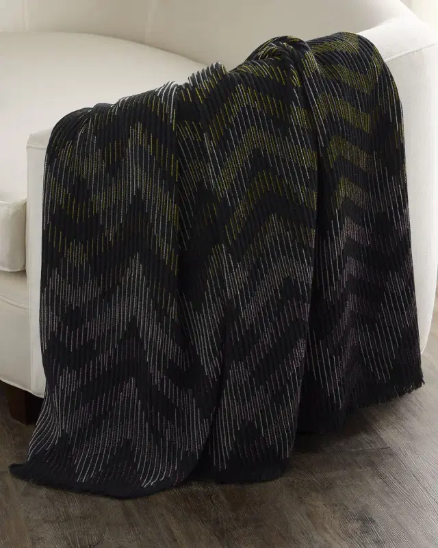 Missoni Home Dinamico Wool-Blend Throw, 53" x 75"