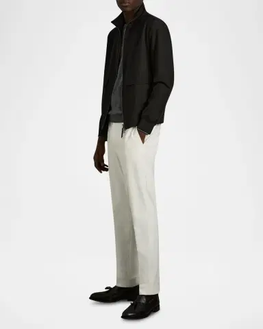 Reiss Men's Funnel-Neck Zip Jacket | Thumbnail 2
