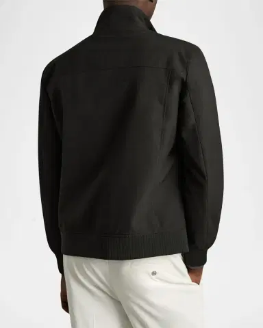 Reiss Men's Funnel-Neck Zip Jacket | Thumbnail 3