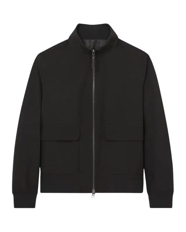 Reiss Men's Funnel-Neck Zip Jacket