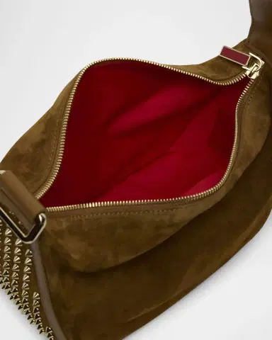 Christian Louboutin Funky Dopp Spike Top-Handle Bag in Suede | Thumbnail 3