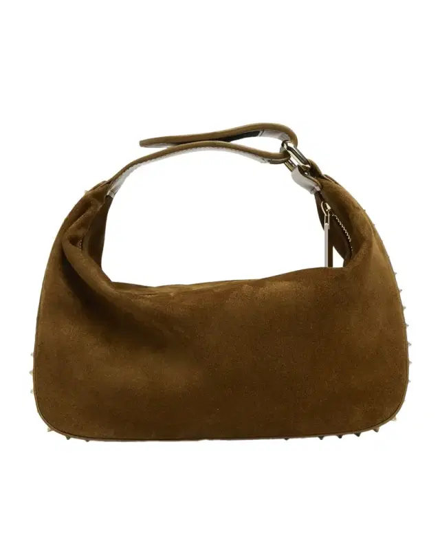 Funky Dopp Spike Top-Handle Bag in Suede