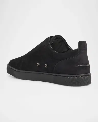 Christian Louboutin Men's St Louis Suede Slip-On Sneakers | Thumbnail 2