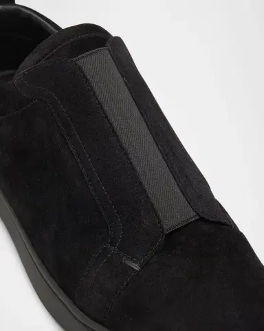 Christian Louboutin Men's St Louis Suede Slip-On Sneakers | Thumbnail 3