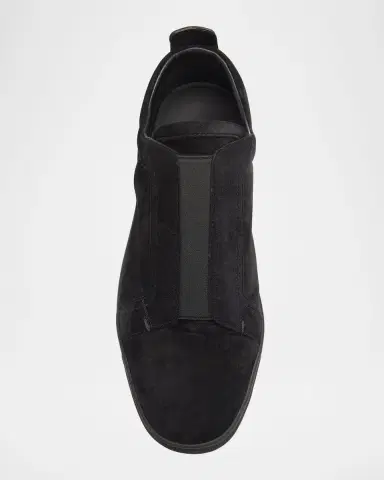 Christian Louboutin Men's St Louis Suede Slip-On Sneakers | Thumbnail 4