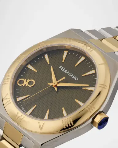 Ferragamo Vega Upper East 40mm Two Tone Bracelet Watch | Thumbnail 3