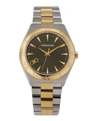 Ferragamo Vega Upper East 40mm Two Tone Bracelet Watch | Thumbnail 1