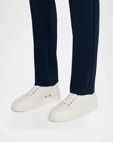 Christian Louboutin Men's Retero Grained Leather Low-Top Sneakers | Thumbnail 2 Christian Louboutin Men's Retero Grained Leather Low-Top Sneakers | Thumbnail 2