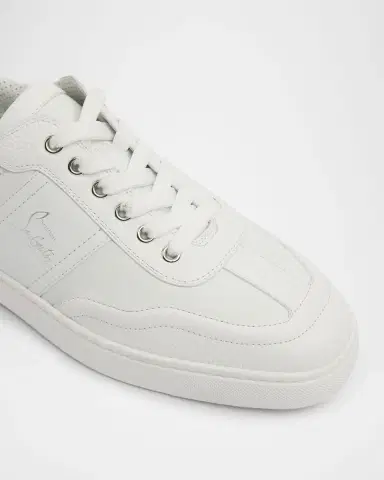 Christian Louboutin Men's Retero Grained Leather Low-Top Sneakers | Thumbnail 5 Christian Louboutin Men's Retero Grained Leather Low-Top Sneakers | Thumbnail 5