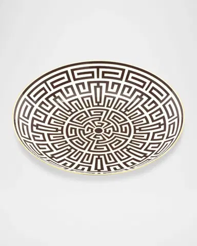 Ginori 1735 Labirinto Ebano Charger Plate, Venezia Shape | Thumbnail 2 Ginori 1735 Labirinto Ebano Charger Plate, Venezia Shape | Thumbnail 2