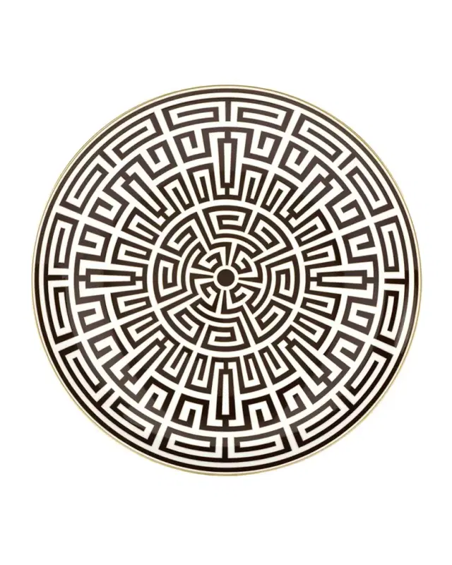 Ginori 1735 Labirinto Ebano Charger Plate, Venezia Shape
