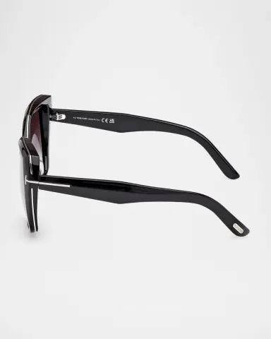 Tom Ford Plum Plastic Cat-Eye Sunglasses | Thumbnail 4 Tom Ford Plum Plastic Cat-Eye Sunglasses | Thumbnail 4