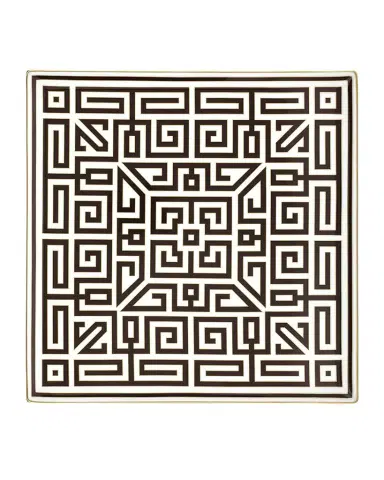 Ginori 1735 Labirinto Ebano Vide Poche Square Plate | Thumbnail 1 Ginori 1735 Labirinto Ebano Vide Poche Square Plate | Thumbnail 1