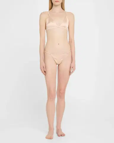 Kiki de Montparnasse Tous Les Jours Stretch Silk G-String | Thumbnail 2