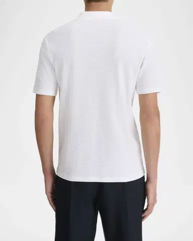 Vince Men 's Textured Johnny Collar Polo Shirt | Thumbnail 3