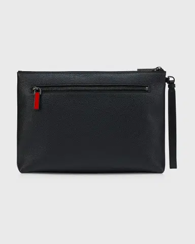 Christian Louboutin Men's Funky Suede & Leather Spike Wrist Pouch | Thumbnail 2 Christian Louboutin Men's Funky Suede & Leather Spike Wrist Pouch | Thumbnail 2