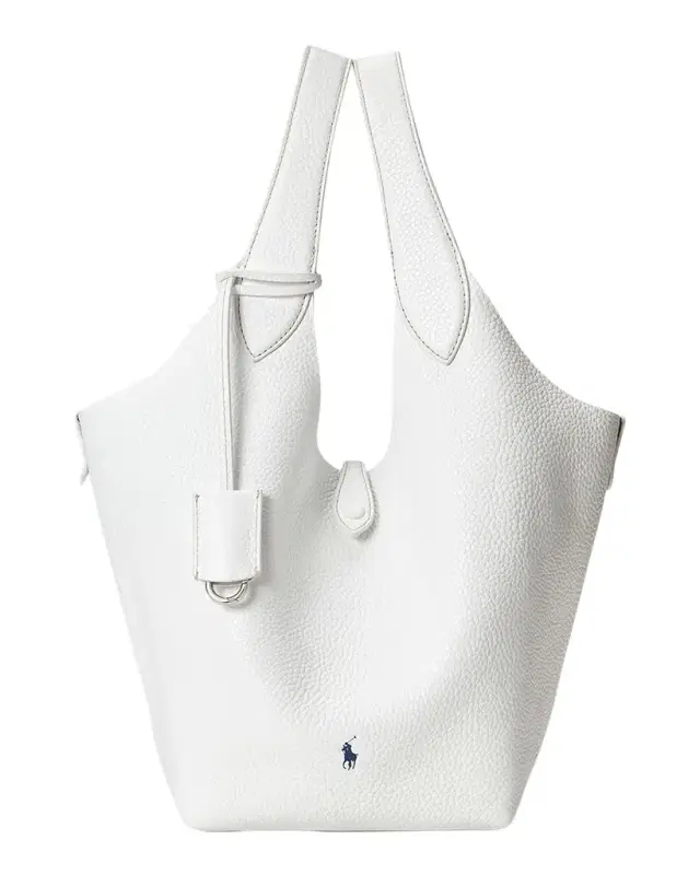 Polo Ralph Lauren Polo Play Pebbled Leather Tote Bag