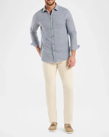 Robert Graham Men 's Cooper Geometric Stretch Sport Shirt | Thumbnail 2 Robert Graham Men 's Cooper Geometric Stretch Sport Shirt | Thumbnail 2