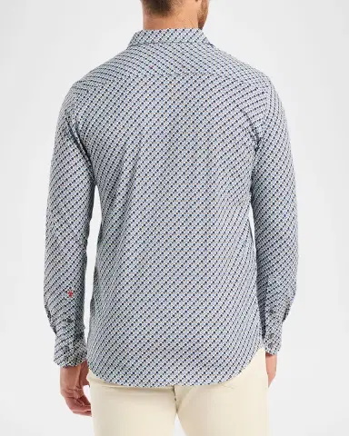 Robert Graham Men 's Cooper Geometric Stretch Sport Shirt | Thumbnail 3 Robert Graham Men 's Cooper Geometric Stretch Sport Shirt | Thumbnail 3