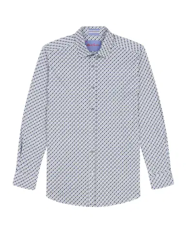 Robert Graham Men 's Cooper Geometric Stretch Sport Shirt | Thumbnail 1 Robert Graham Men 's Cooper Geometric Stretch Sport Shirt | Thumbnail 1
