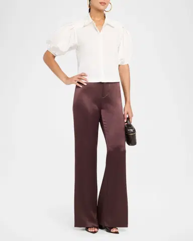 Ramy Brook Valeria Puff-Sleeve Cotton Shirt | Thumbnail 2 Ramy Brook Valeria Puff-Sleeve Cotton Shirt | Thumbnail 2