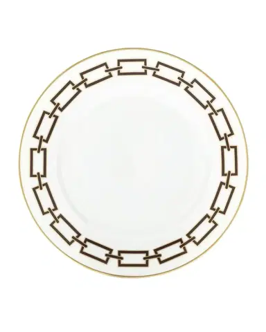 GINORI 1735 Catene Ebano Flat Dessert Plate | Thumbnail 1 GINORI 1735 Catene Ebano Flat Dessert Plate | Thumbnail 1