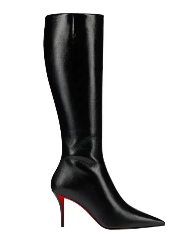 Christian Louboutin 80mm Miss Z Leather Knee-High Boots