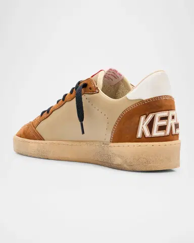 Golden Goose Men's Ball Star Low-Top Nubuck Leather Sneakers - Exclusive | Thumbnail 4