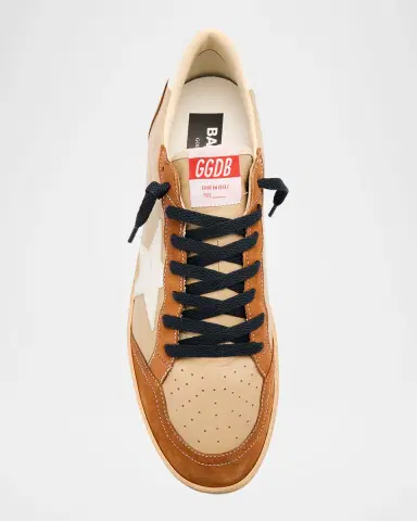Golden Goose Men's Ball Star Low-Top Nubuck Leather Sneakers - Exclusive | Thumbnail 7