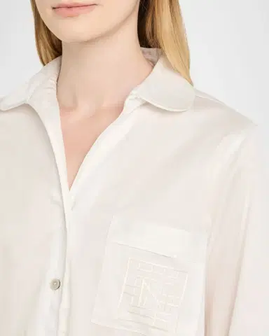 Natori Cropped Cotton Sateen Pajama Set | Thumbnail 5 Natori Cropped Cotton Sateen Pajama Set | Thumbnail 5