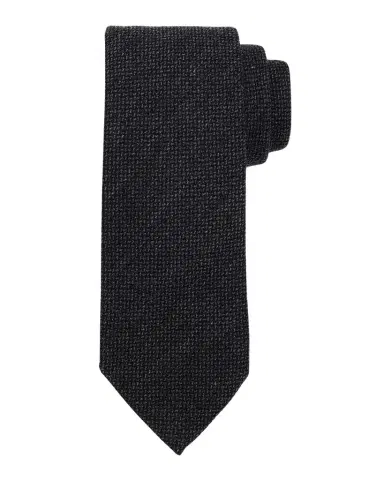 Zegna Men's Textured Wool and Silk Tie | Thumbnail 1