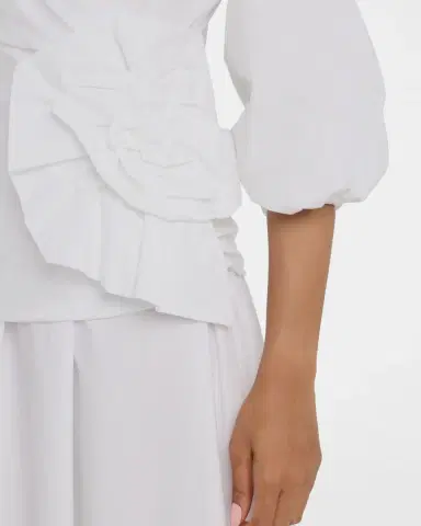 Chiara Boni La Petite Robe Flower-Embellished Stretch Cotton Maxi Dress | Thumbnail 5 Chiara Boni La Petite Robe Flower-Embellished Stretch Cotton Maxi Dress | Thumbnail 5