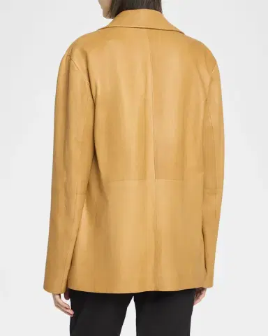 The Row Fabian Single-Breasted Leather Jacket | Thumbnail 3