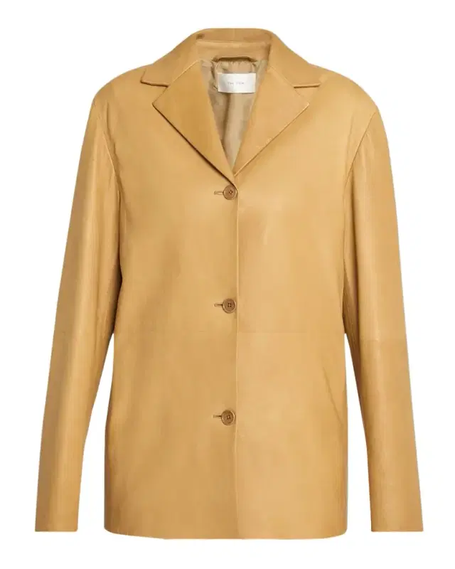 Fabian Single-Breasted Leather Jacket