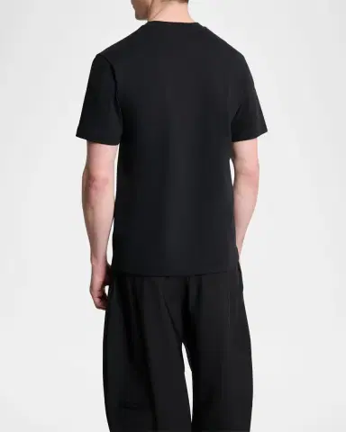 Jacquemus Men's Grosgrain Logo Crewneck T-Shirt | Thumbnail 3
