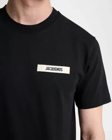 Jacquemus Men's Grosgrain Logo Crewneck T-Shirt | Thumbnail 5