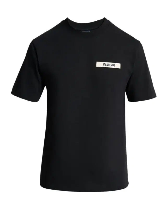 Jacquemus Men 's Grosgrain Logo Crewneck T-Shirt