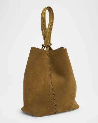 Chloé Spin Medium Tote Bag in Suede | Thumbnail 3 Chloé Spin Medium Tote Bag in Suede | Thumbnail 3
