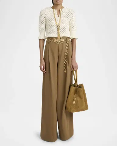 Chloé Spin Medium Tote Bag in Suede | Thumbnail 5 Chloé Spin Medium Tote Bag in Suede | Thumbnail 5