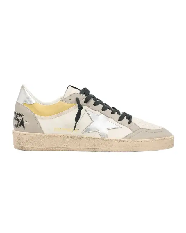 Golden Goose Men 's Ball Star Metallic Leather Low-Top Sneakers, Exclusive
