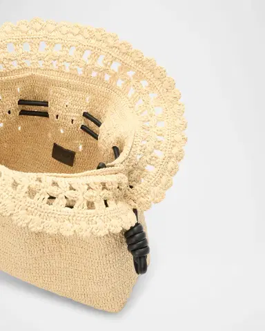 Loewe x Paula's Ibiza Flamenco Medium Ruffled Clutch Bag in Raffia | Thumbnail 4 Loewe x Paula's Ibiza Flamenco Medium Ruffled Clutch Bag in Raffia | Thumbnail 4
