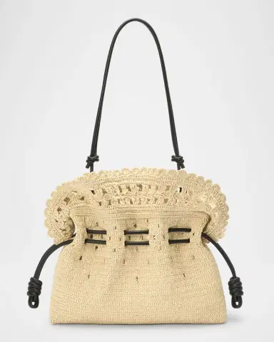 Loewe x Paula's Ibiza Flamenco Medium Ruffled Clutch Bag in Raffia | Thumbnail 7 Loewe x Paula's Ibiza Flamenco Medium Ruffled Clutch Bag in Raffia | Thumbnail 7