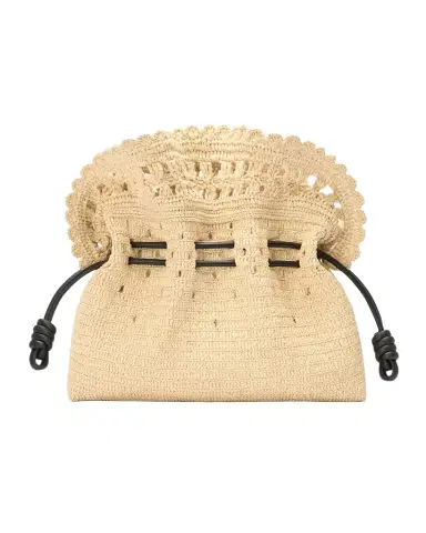 Loewe x Paula's Ibiza Flamenco Medium Ruffled Clutch Bag in Raffia | Thumbnail 1 Loewe x Paula's Ibiza Flamenco Medium Ruffled Clutch Bag in Raffia | Thumbnail 1