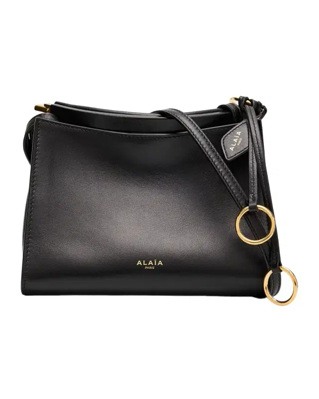 ALAIA Le Click Small Square Shoulder Bag in Glossy Leather